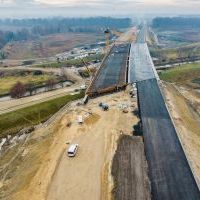Budowa drogi S1 - Okolice Bijasowic i Zarzyny -grudzień 2025 (zdjęcia z lotu ptaka) (16)