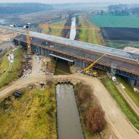 Budowa drogi S1 - Okolice Bijasowic i Zarzyny -grudzień 2025 (zdjęcia z lotu ptaka) (13)