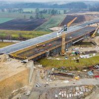 Budowa drogi S1 - Okolice Bijasowic i Zarzyny -grudzień 2025 (zdjęcia z lotu ptaka) (10)