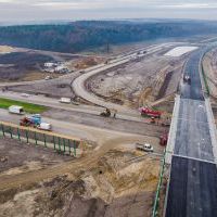 Budowa drogi S1 - Okolice Bijasowic i Zarzyny -grudzień 2025 (zdjęcia z lotu ptaka) (17)