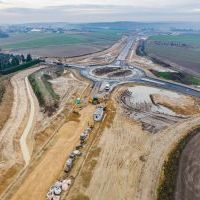 Budowa drogi S1 - Okolice Bijasowic i Zarzyny -grudzień 2025 (zdjęcia z lotu ptaka) (11)