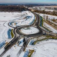 Budowa drogi S1 - Okolice Bijasowic i Zarzyny - styczeń 2026 (zdjęcia z lotu ptaka) (16)