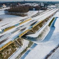 Budowa drogi S1 - Okolice Bijasowic i Zarzyny - styczeń 2026 (zdjęcia z lotu ptaka) (14)