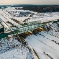 Budowa drogi S1 - Okolice Bijasowic i Zarzyny - styczeń 2026 (zdjęcia z lotu ptaka) (7)