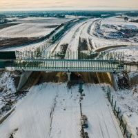 Budowa drogi S1 - Okolice Bijasowic i Zarzyny - styczeń 2026 (zdjęcia z lotu ptaka) (6)
