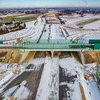 Budowa drogi S1 - Okolice Bijasowic i Zarzyny - styczeń 2026 (zdjęcia z lotu ptaka) (5)