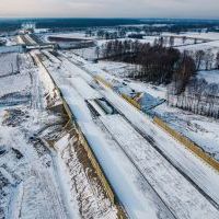 Budowa drogi S1 - Okolice Bijasowic i Zarzyny - styczeń 2026 (zdjęcia z lotu ptaka) (12)