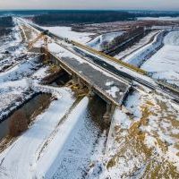 Budowa drogi S1 - Okolice Bijasowic i Zarzyny - styczeń 2026 (zdjęcia z lotu ptaka) (2)