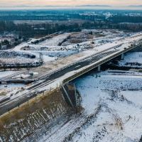 Budowa drogi S1 - Okolice Bijasowic i Zarzyny - styczeń 2026 (zdjęcia z lotu ptaka) (1)