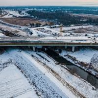 Budowa drogi S1 - Okolice Bijasowic i Zarzyny - styczeń 2026 (zdjęcia z lotu ptaka) (12)