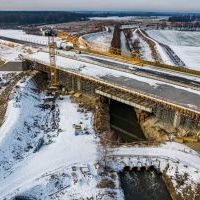 Budowa drogi S1 - Okolice Bijasowic i Zarzyny - styczeń 2026 (zdjęcia z lotu ptaka) (9)