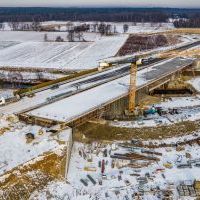 Budowa drogi S1 - Okolice Bijasowic i Zarzyny - styczeń 2026 (zdjęcia z lotu ptaka) (5)