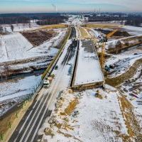 Budowa drogi S1 - Okolice Bijasowic i Zarzyny - styczeń 2026 (zdjęcia z lotu ptaka) (7)