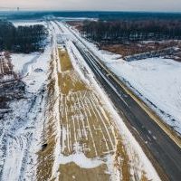 Budowa drogi S1 - Okolice Bijasowic i Zarzyny - styczeń 2026 (zdjęcia z lotu ptaka) (2)