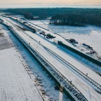 Budowa drogi S1 - Okolice Bijasowic i Zarzyny - styczeń 2026 (zdjęcia z lotu ptaka) (11)