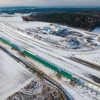 Budowa drogi S1 - Okolice Bijasowic i Zarzyny - styczeń 2026 (zdjęcia z lotu ptaka) (10)