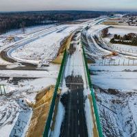Budowa drogi S1 - Okolice Bijasowic i Zarzyny - styczeń 2026 (zdjęcia z lotu ptaka) (8)