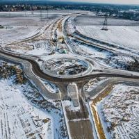 Budowa drogi S1 - Okolice Bijasowic i Zarzyny - styczeń 2026 (zdjęcia z lotu ptaka) (5)