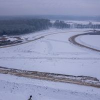 Budowa drogi S1 - Kosztowy - Bieruń - styczeń 2026 (zdjęcia z lotu ptaka) (5)