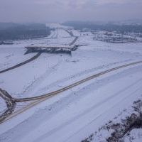 Budowa drogi S1 - Kosztowy - Bieruń - styczeń 2026 (zdjęcia z lotu ptaka) (4)