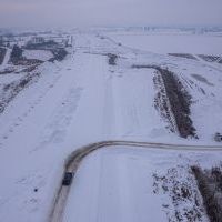 Budowa drogi S1 - Kosztowy - Bieruń - styczeń 2026 (zdjęcia z lotu ptaka) (8)