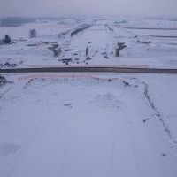 Budowa drogi S1 - Kosztowy - Bieruń - styczeń 2026 (zdjęcia z lotu ptaka) (3)