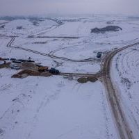 Budowa drogi S1 - Kosztowy - Bieruń - styczeń 2026 (zdjęcia z lotu ptaka) (1)