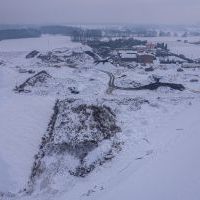 Budowa drogi S1 - Kosztowy - Bieruń - styczeń 2026 (zdjęcia z lotu ptaka) (10)