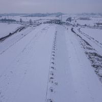 Budowa drogi S1 - Kosztowy - Bieruń - styczeń 2026 (zdjęcia z lotu ptaka) (6)