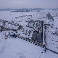 Budowa drogi S1 - Kosztowy - Bieruń - styczeń 2026 (zdjęcia z lotu ptaka) (5)