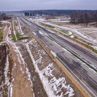 Budowa drogi S1 - Okolice Bijasowic i Zarzyny (z lotu ptaka) - 30 stycznia 2026 (4)