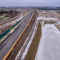 Budowa drogi S1 - Okolice Bijasowic i Zarzyny (z lotu ptaka) - 30 stycznia 2026 (3)