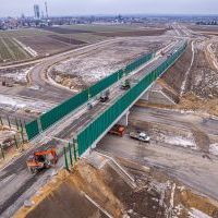 Budowa drogi S1 - Okolice Bijasowic i Zarzyny (z lotu ptaka) - 30 stycznia 2026 (1)