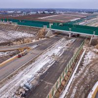 Budowa drogi S1 - Okolice Bijasowic i Zarzyny (z lotu ptaka) - 30 stycznia 2026 (12)