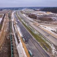 Budowa drogi S1 - Okolice Bijasowic i Zarzyny (z lotu ptaka) - 30 stycznia 2026 (8)