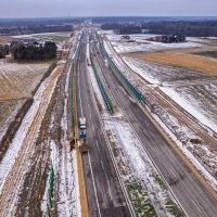 Budowa drogi S1 - Okolice Bijasowic i Zarzyny (z lotu ptaka) - 30 stycznia 2026 (4)