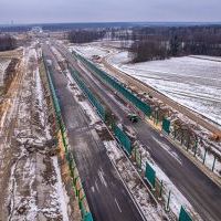 Budowa drogi S1 - Okolice Bijasowic i Zarzyny (z lotu ptaka) - 30 stycznia 2026 (2)