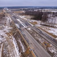 Budowa drogi S1 - Okolice Bijasowic i Zarzyny (z lotu ptaka) - 30 stycznia 2026 (12)