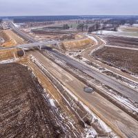 Budowa drogi S1 - Okolice Bijasowic i Zarzyny (z lotu ptaka) - 30 stycznia 2026 (10)