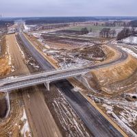 Budowa drogi S1 - Okolice Bijasowic i Zarzyny (z lotu ptaka) - 30 stycznia 2026 (9)