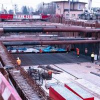 Budowa tunelu pod torami na ul. Wawelskiej - luty 2026 r (5)