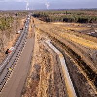Budowa drogi S1 - Kosztowy - Bieruń - luty 2026 (zdjęcia z lotu ptaka) (5)