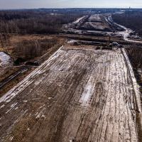 Budowa drogi S1 - Kosztowy - Bieruń - luty 2026 (zdjęcia z lotu ptaka) (12)