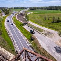 Obwodnica, węzeł Bieruń i łącznica (z lotu ptaka) - 5 maja 2026 roku (11)