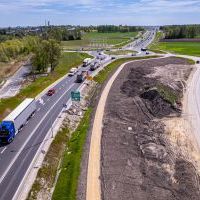 Obwodnica, węzeł Bieruń i łącznica (z lotu ptaka) - 5 maja 2026 roku (10)