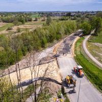 Obwodnica, węzeł Bieruń i łącznica (z lotu ptaka) - 5 maja 2026 roku (8)