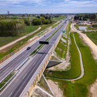 Obwodnica, węzeł Bieruń i łącznica (z lotu ptaka) - 5 maja 2026 roku (4)