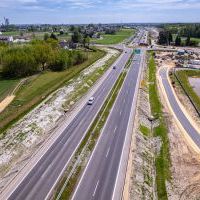 Obwodnica, węzeł Bieruń i łącznica (z lotu ptaka) - 5 maja 2026 roku (3)