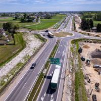 Obwodnica, węzeł Bieruń i łącznica (z lotu ptaka) - 5 maja 2026 roku (2)