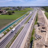 Obwodnica, węzeł Bieruń i łącznica (z lotu ptaka) - 5 maja 2026 roku (20)